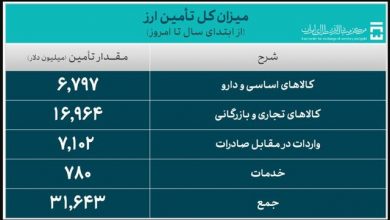 تخصیص ۵۷۱ میلیون دلار برای واردات سه روزه