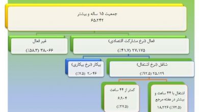 کاهش نرخ بیکاری در تابستان امسال/ بیشترین سهم اشتغال در بخش خدمات