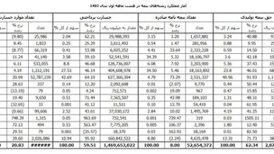 صدرنشینی بیمه درمان در بازار بیمه/ سهم ۸۰ درصدی بخش خصوصی